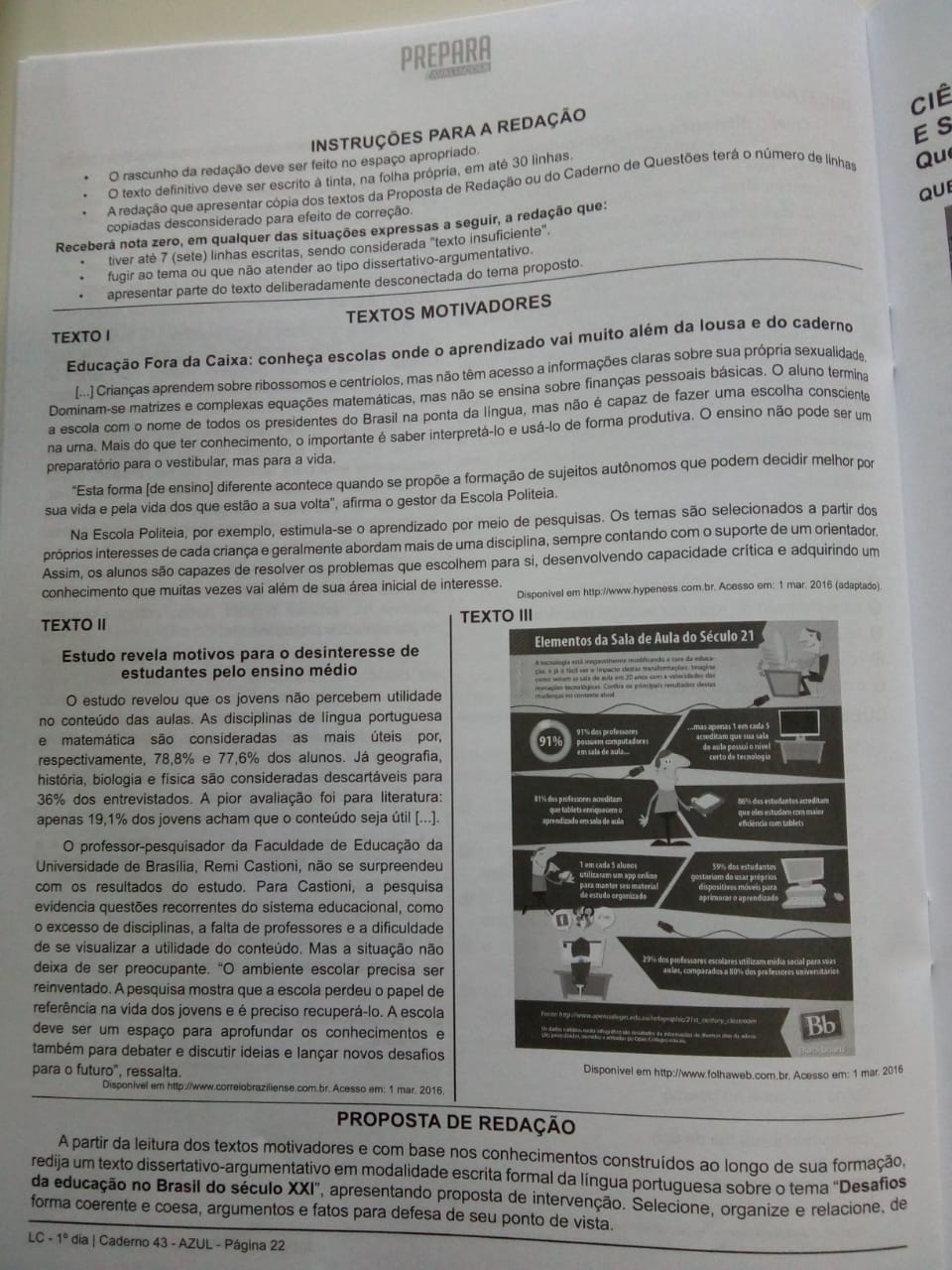 Simulado – DESAFIOS DA SALA DE AULA