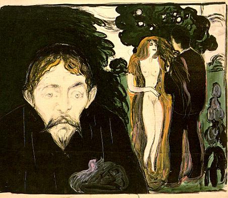 Resultado de imagem para o ciume munch